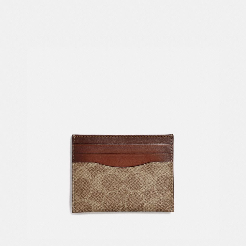 tan coach wallet