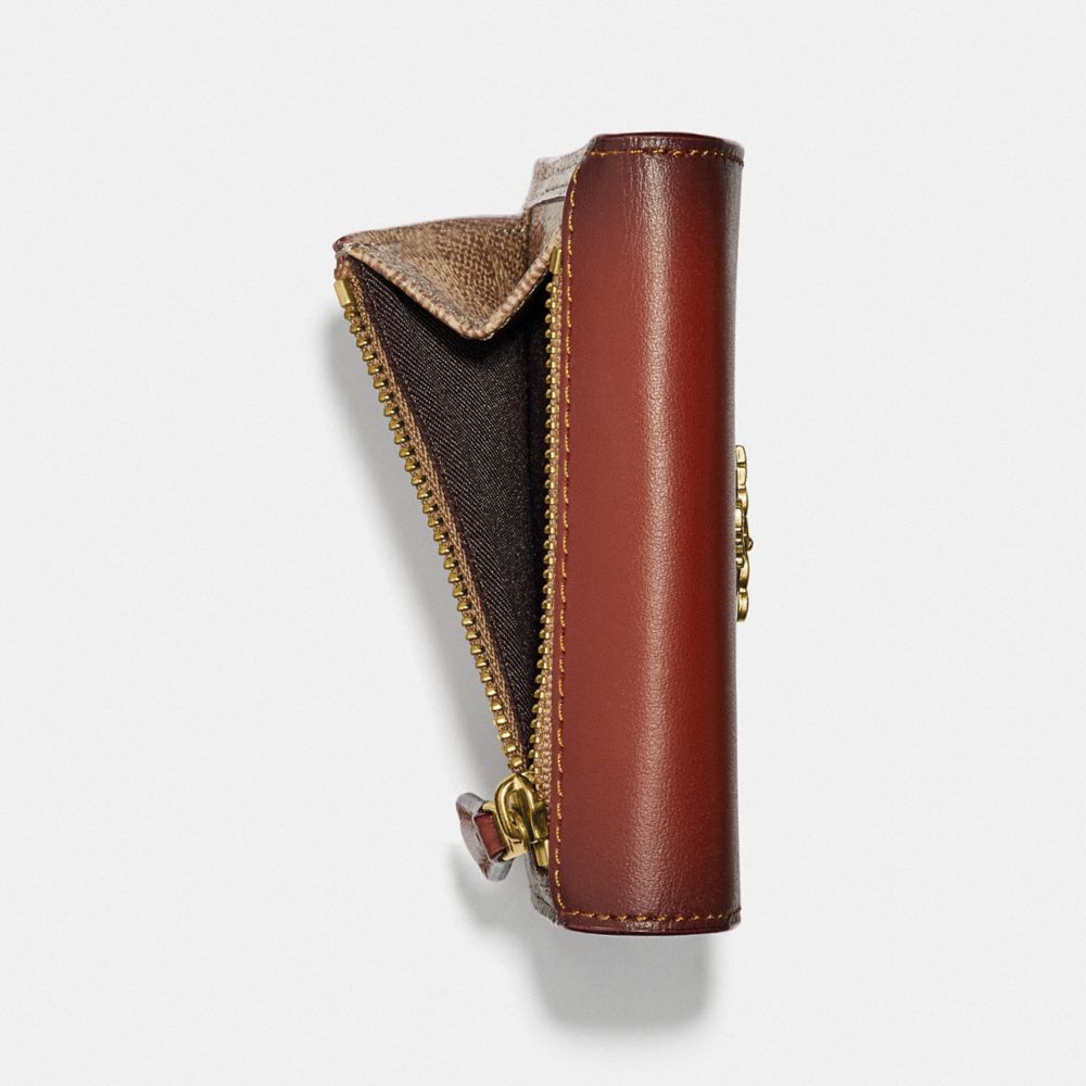 SMALL WALLET IN COLORBLOCK SIGNATURE CANVAS - Alternate View 1