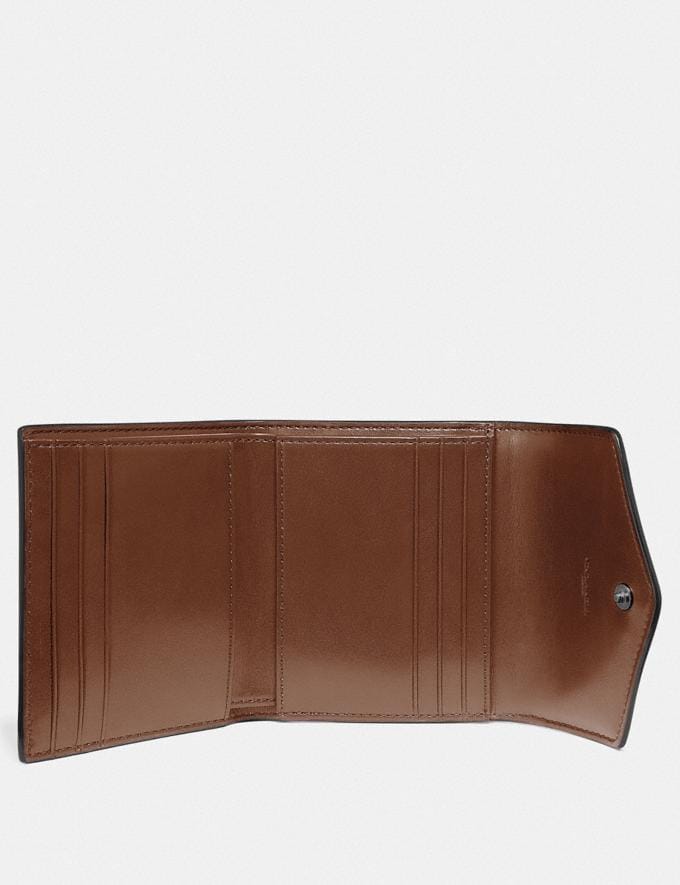 SMALL WALLET IN COLORBLOCK SIGNATURE CANVAS