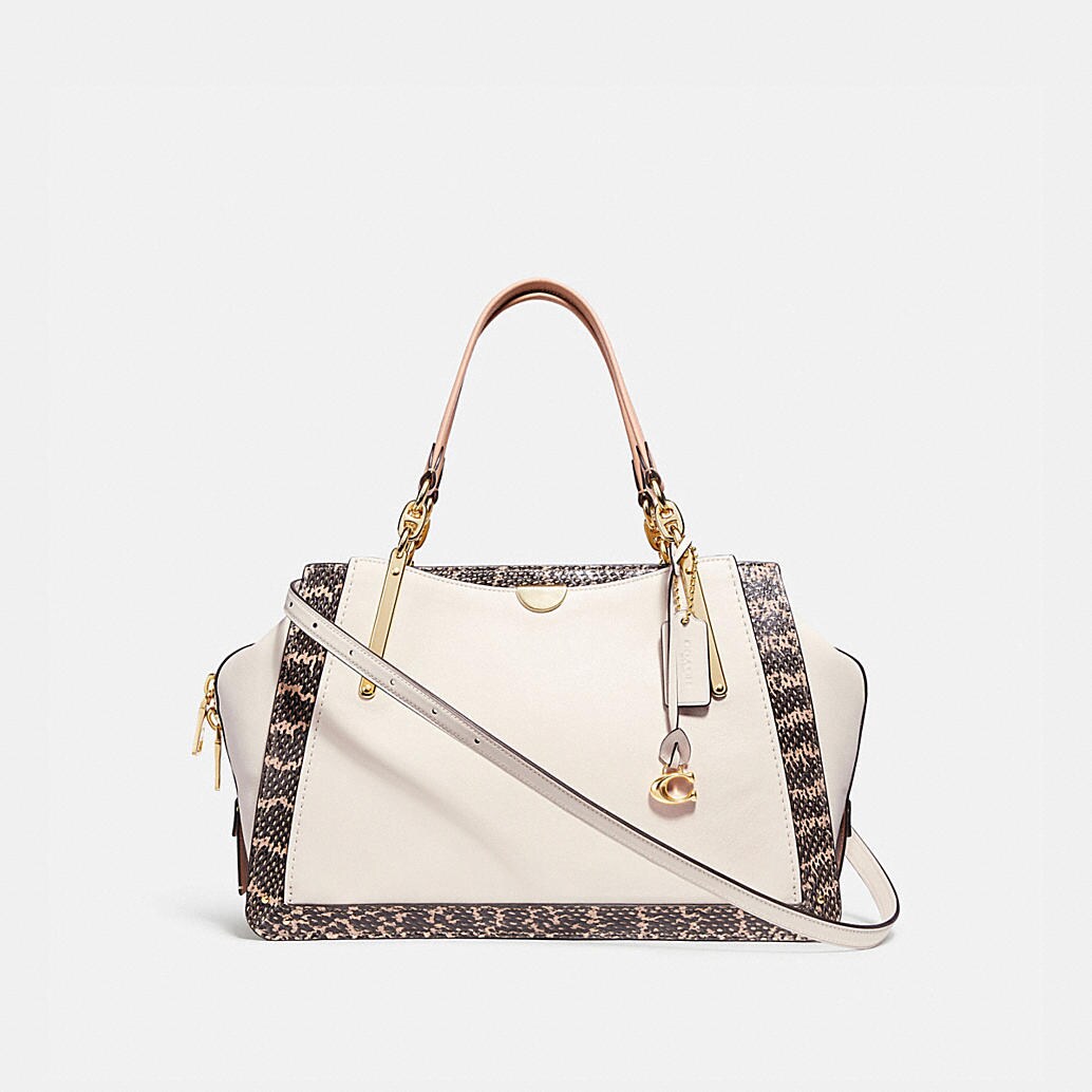 COACH: Dreamer 36 in Colorblock With Genuine Snakeskin Detail