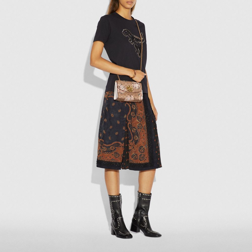 Parker 18 In Embellished Signature Rose Print