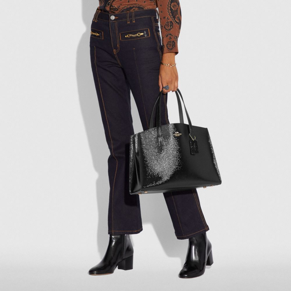 coach charlie carryall black