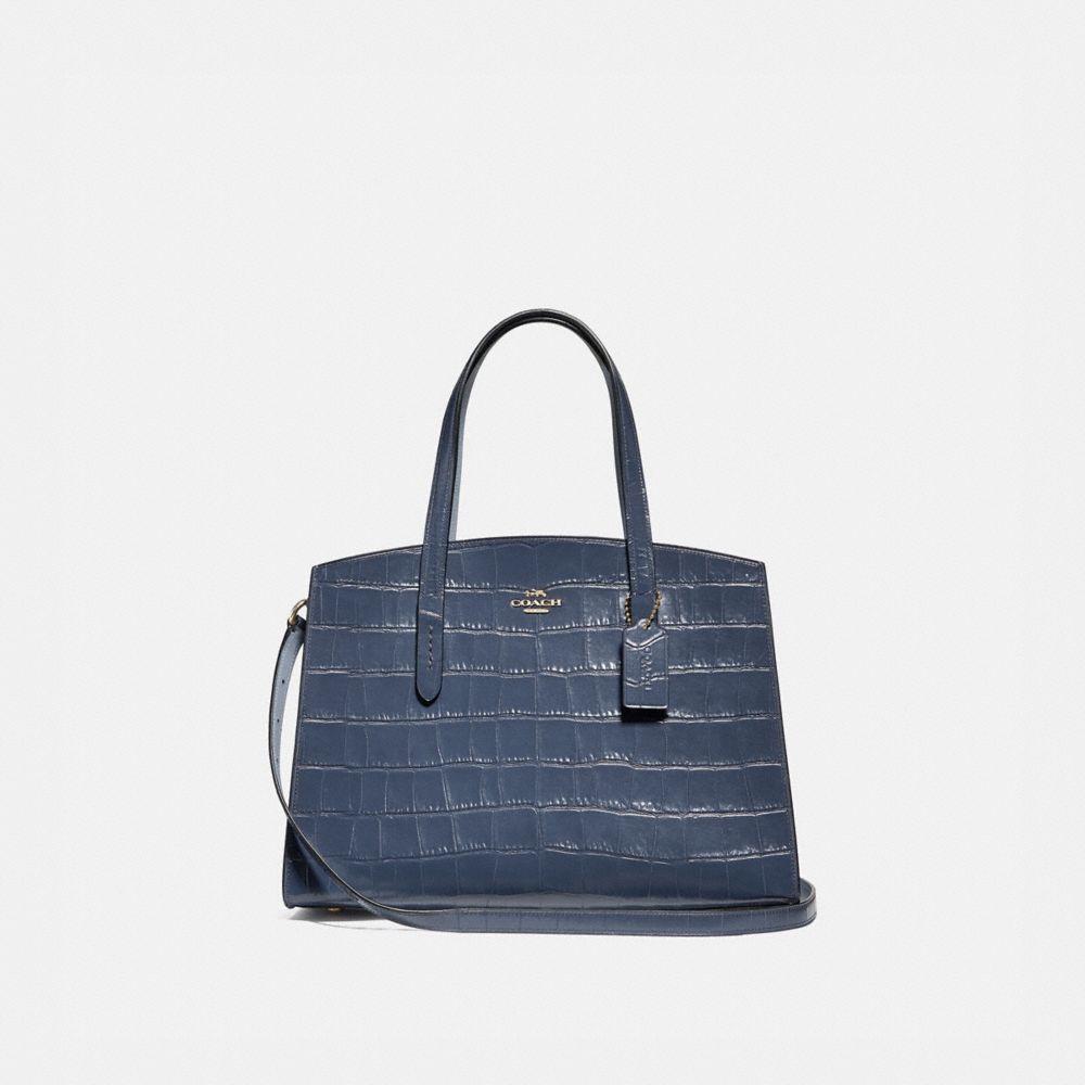 coach croc embossed bag