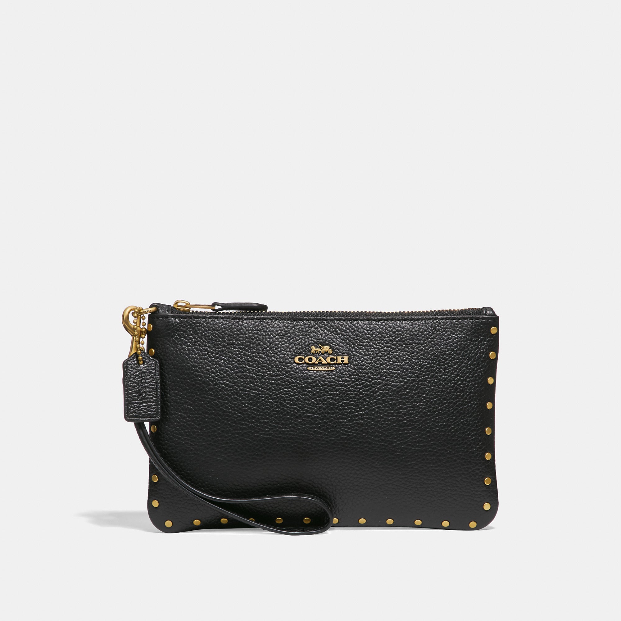 Coach Small Wristlet With Rivets