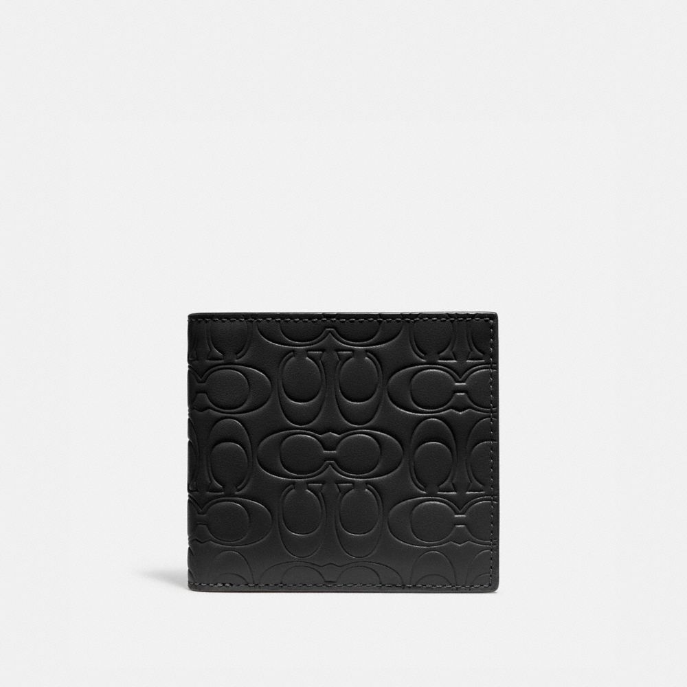 black coach wallet mens