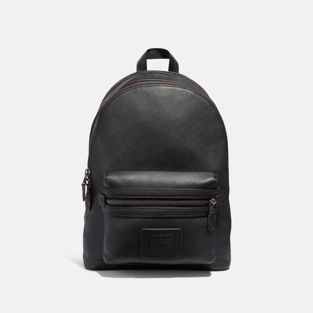 coach men leather backpack