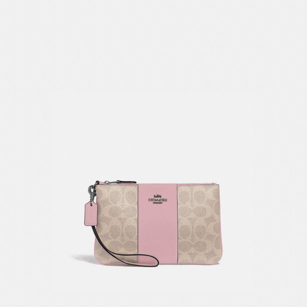 coach beige wristlet