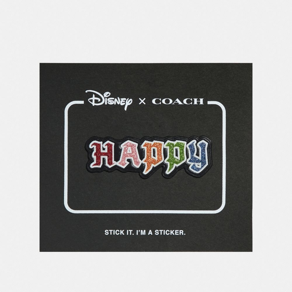 DISNEY X COACH HAPPY STICKER