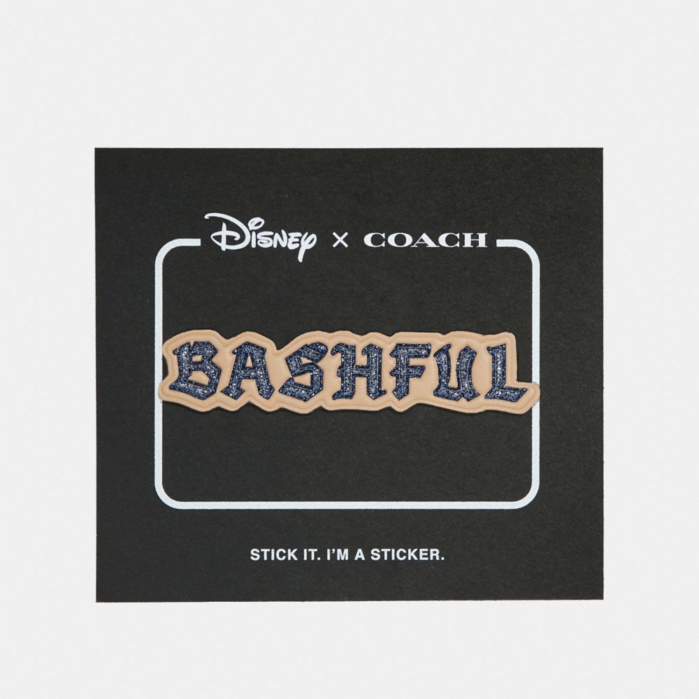 DISNEY X COACH BASHFUL STICKER