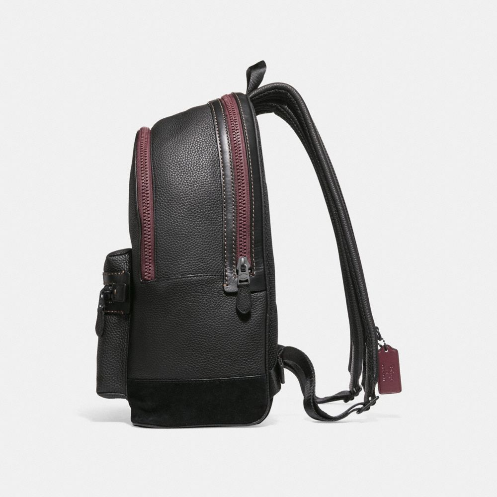 coach mini backpack black