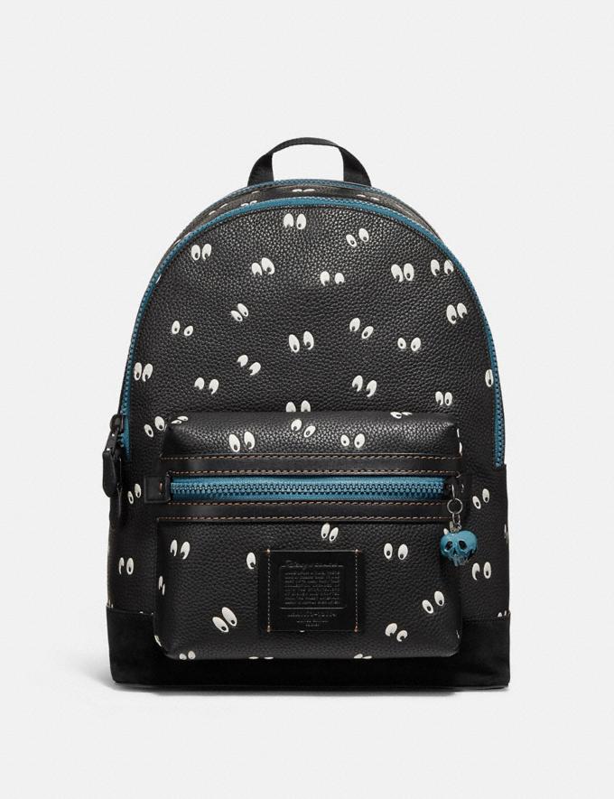 disney x coach academy backpack with spooky eyes print