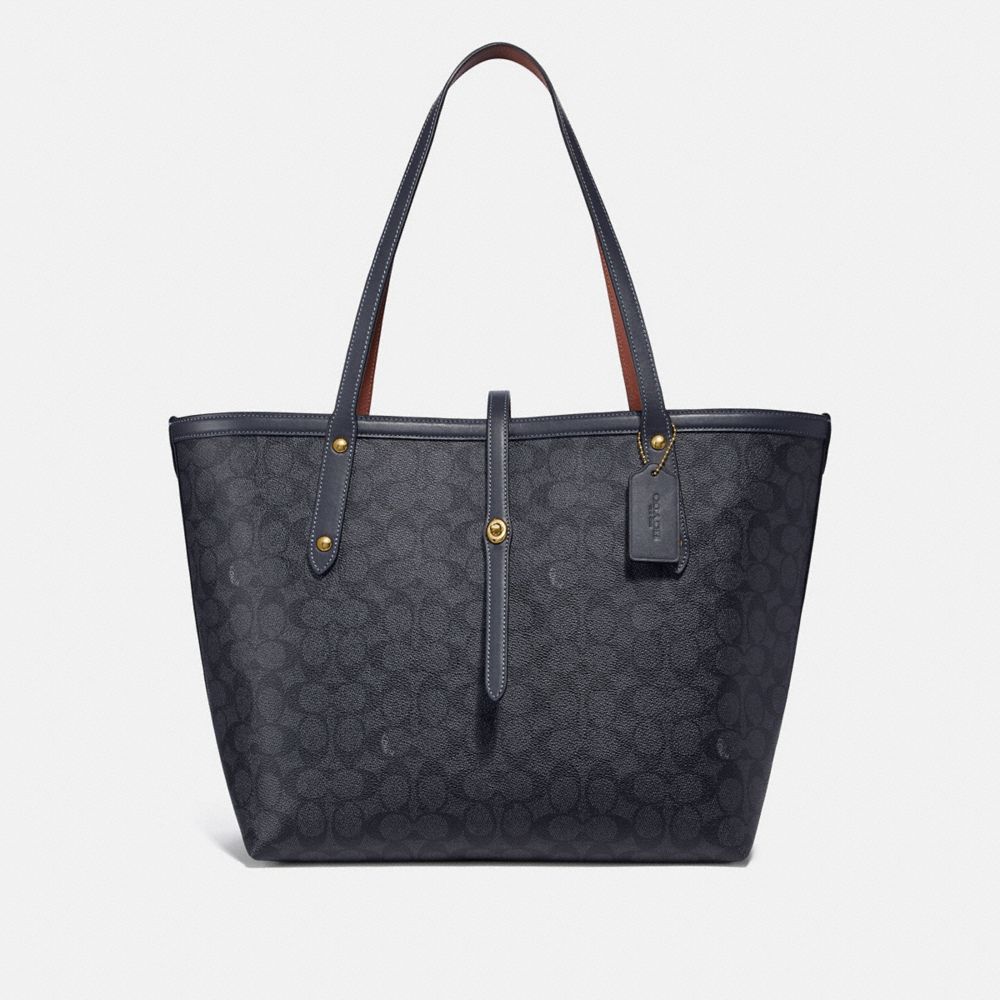 COACH Market Tote In Signature Canvas