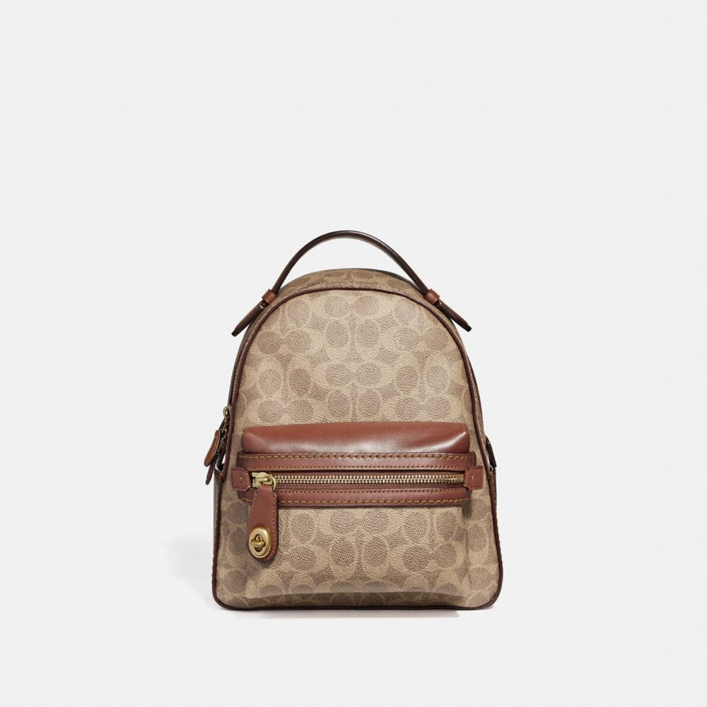 coach signature canvas backpack