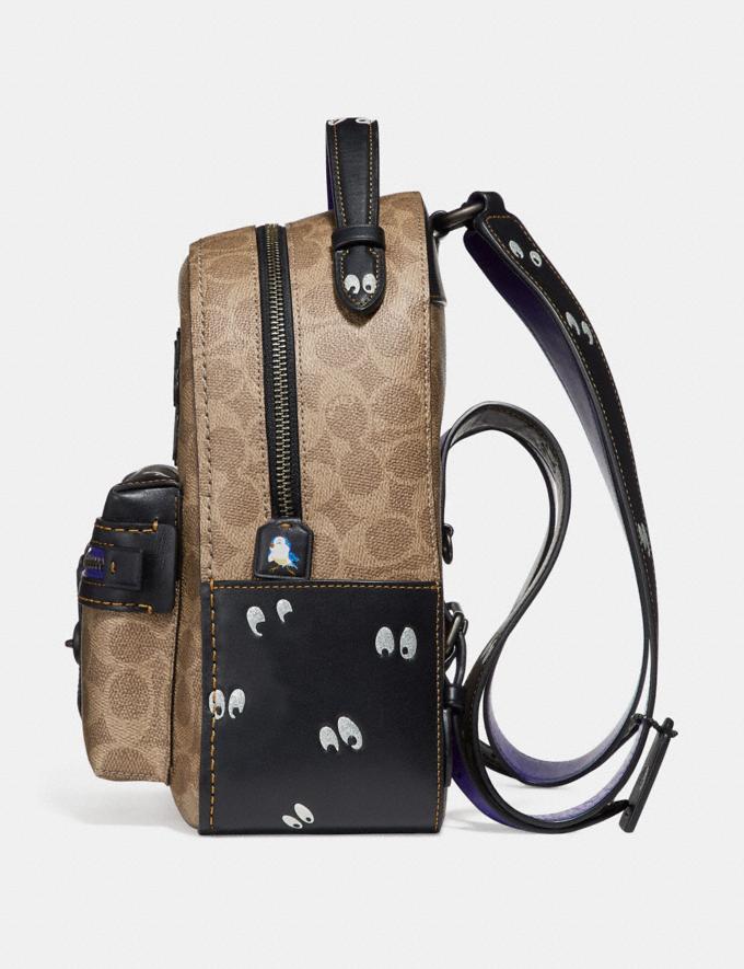 Disney X Coach Campus Backpack 23 in Signature Patchwork