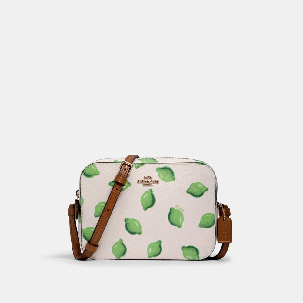 COACH Mini Camera Bag With Lime Print