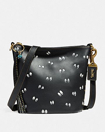 DISNEY X COACH DUFFLE 20 WITH SPOOKY EYES PRINT