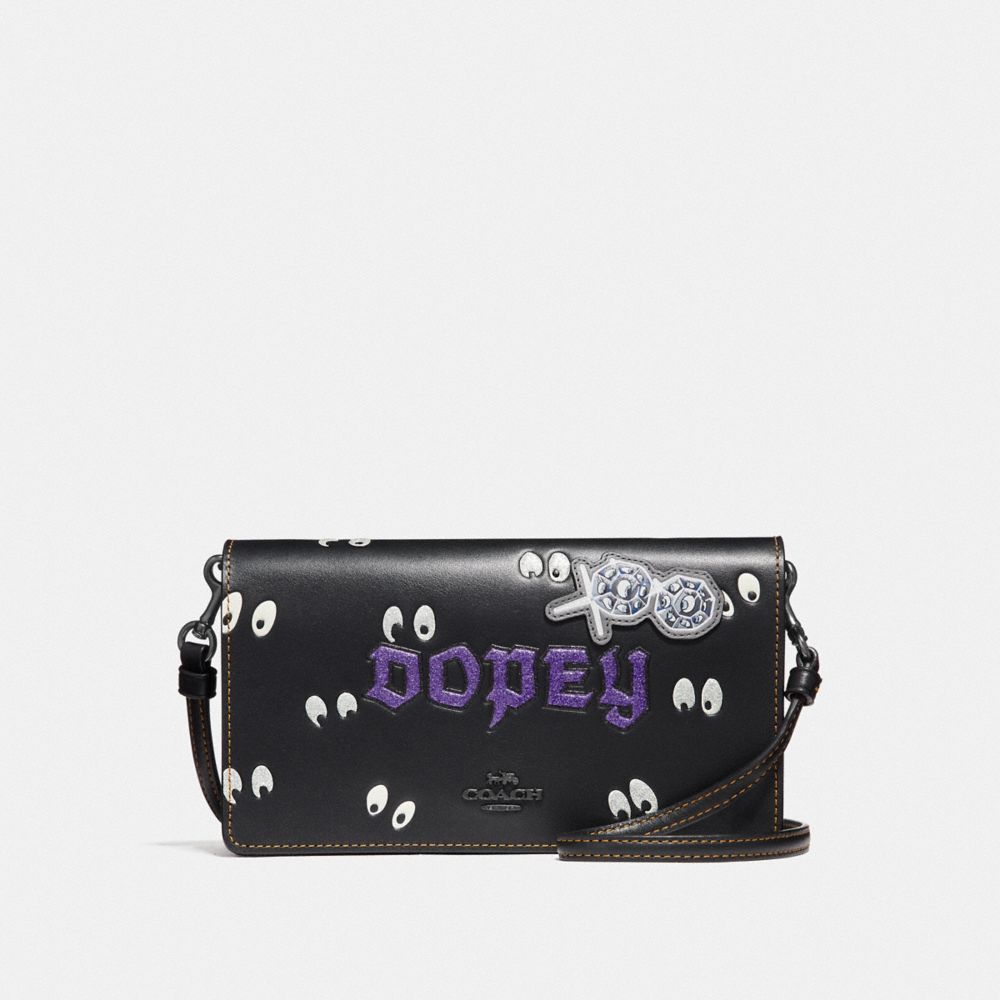 DISNEY X COACH DOPEY FOLDOVER CROSSBODY CLUTCH