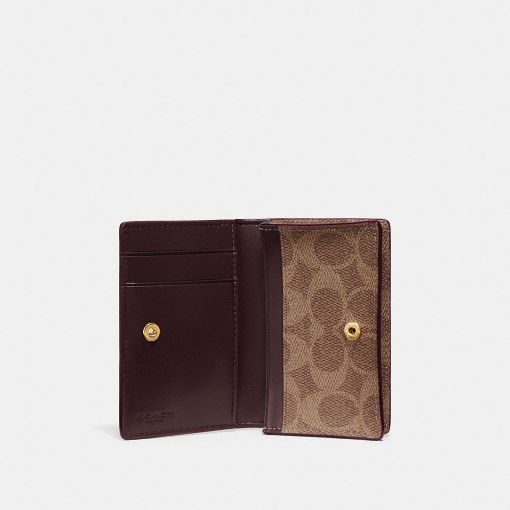 Business Card Case in Signature Canvas COACH