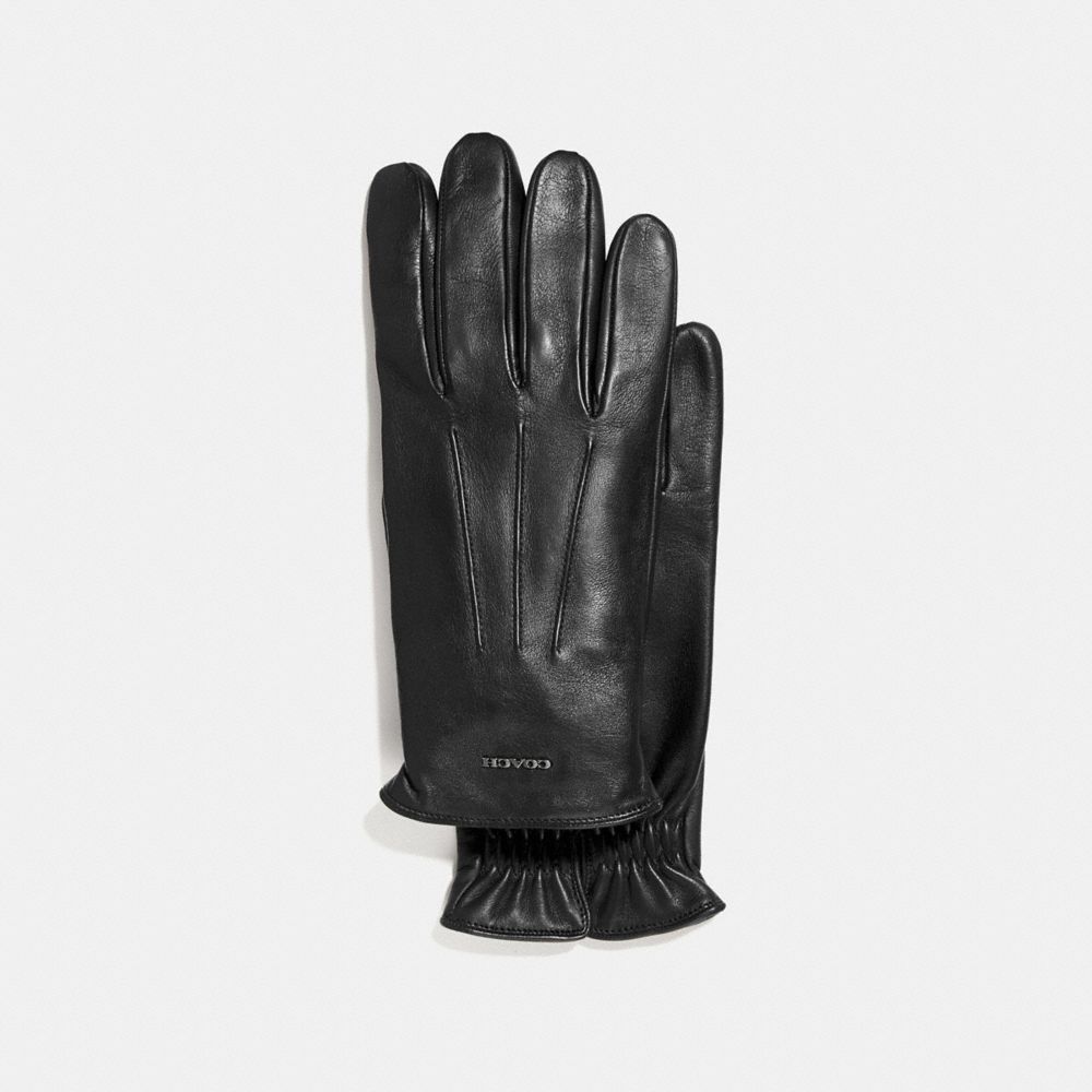 mens leather tech gloves