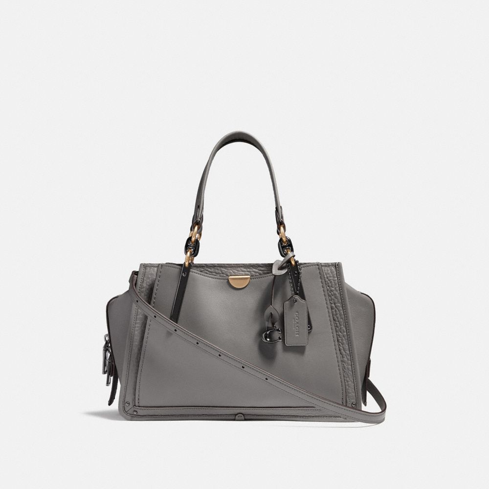 grey coach handbag