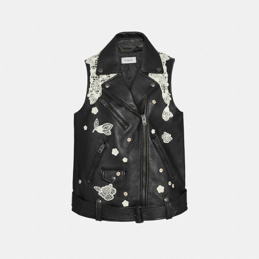 black coach vest