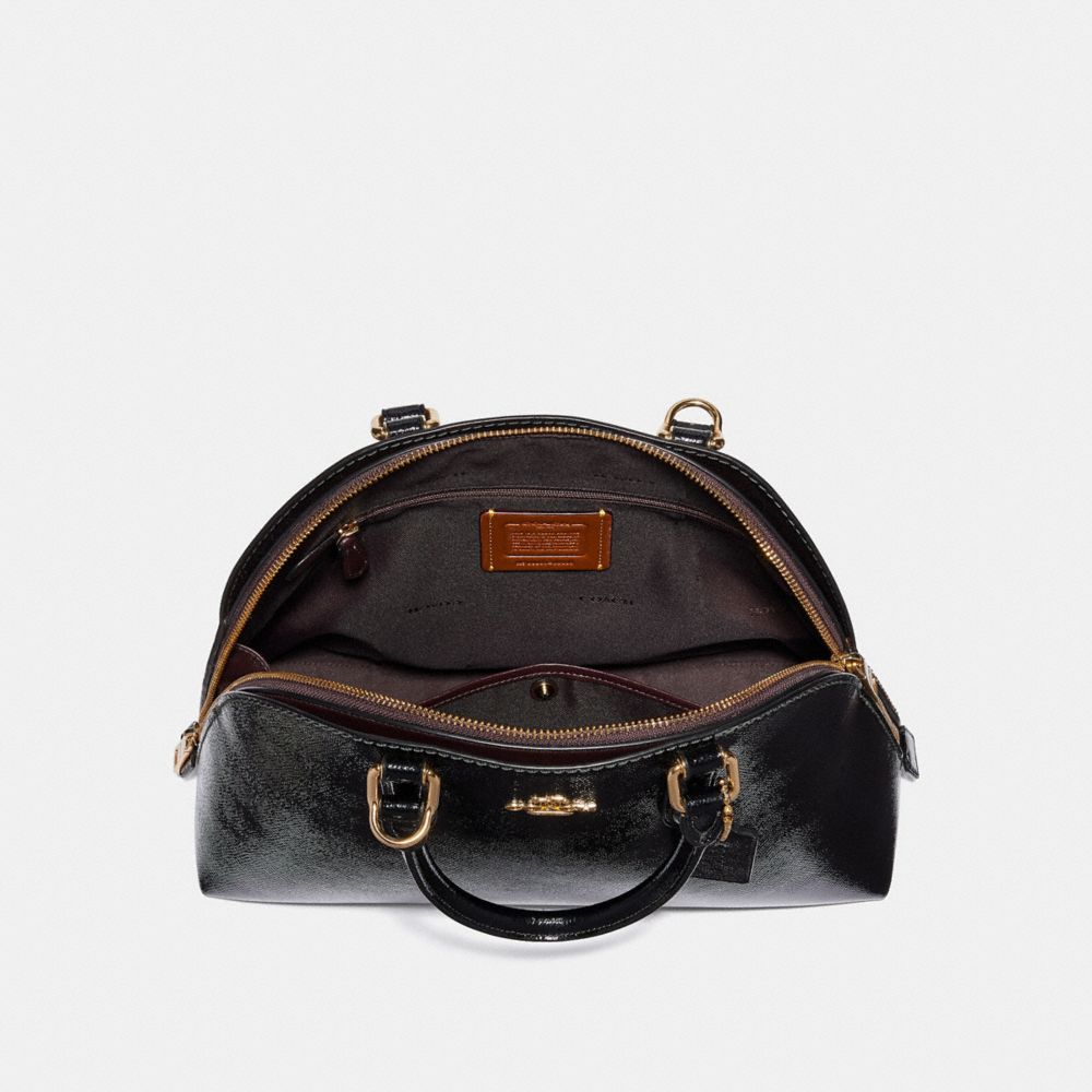 coach quinn satchel black