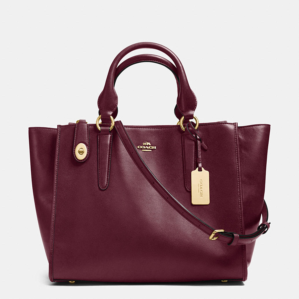 COACH Designer Handbags | Crosby Carryall In Leather