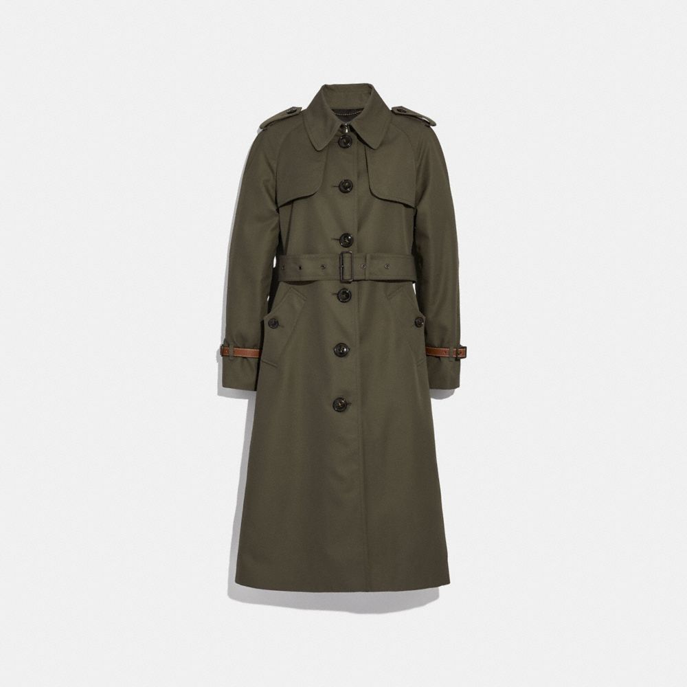 COACH Cotton Trench Coat