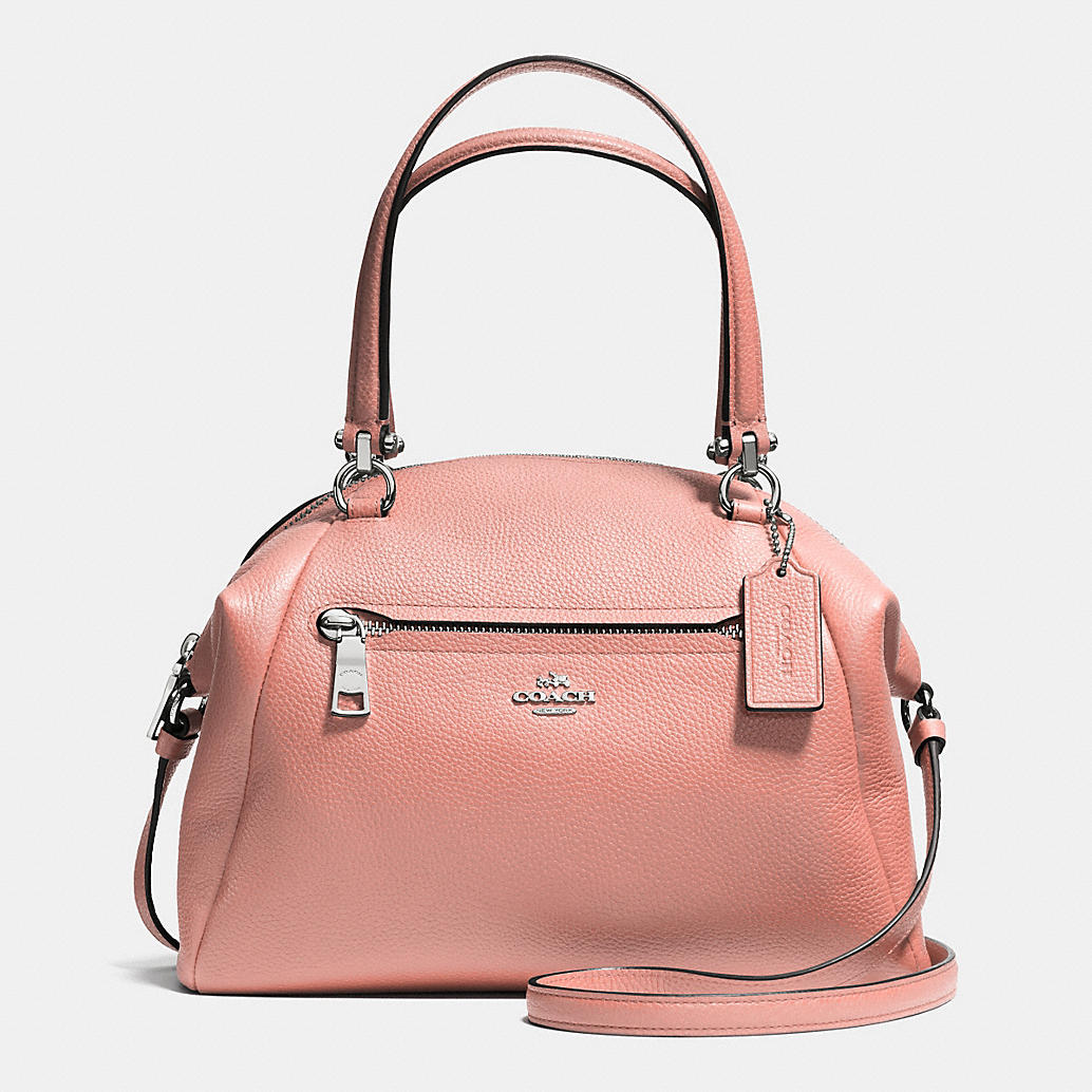 COACH Designer Handbags | Prairie Satchel In Pebble Leather