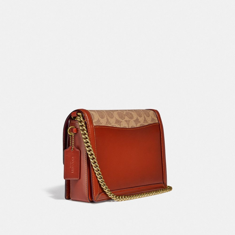 HUTTON SHOULDER BAG IN SIGNATURE CANVAS - Alternate View 4