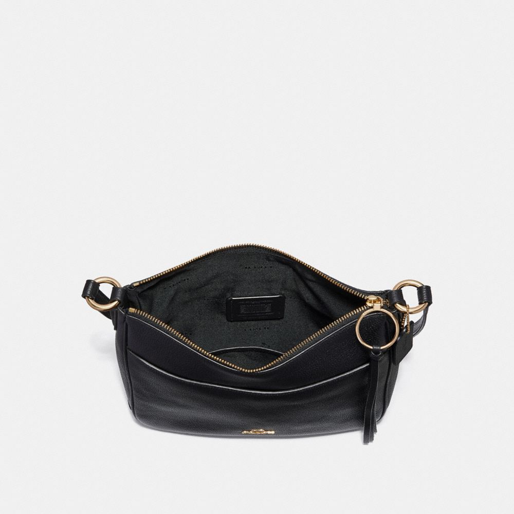 coach chaise crossbody in polished pebble leather