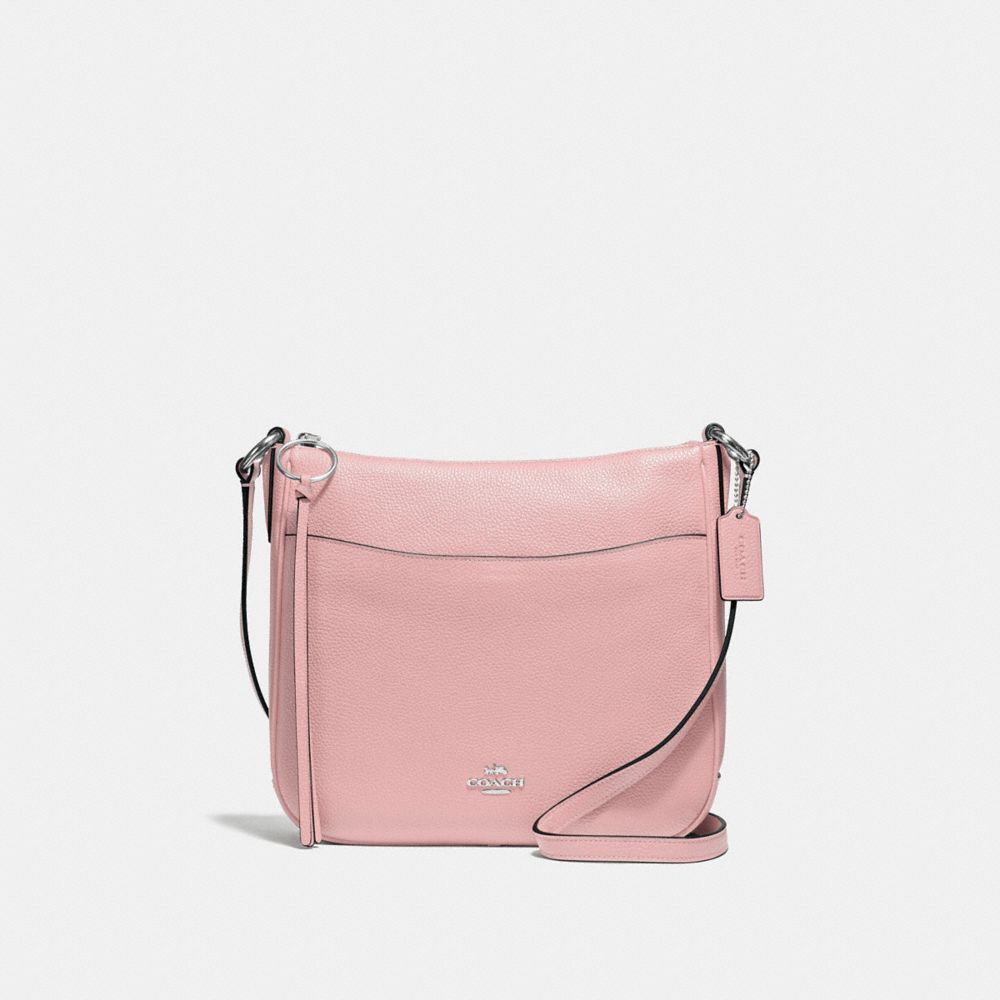 coach chaise crossbody in polished pebble leather