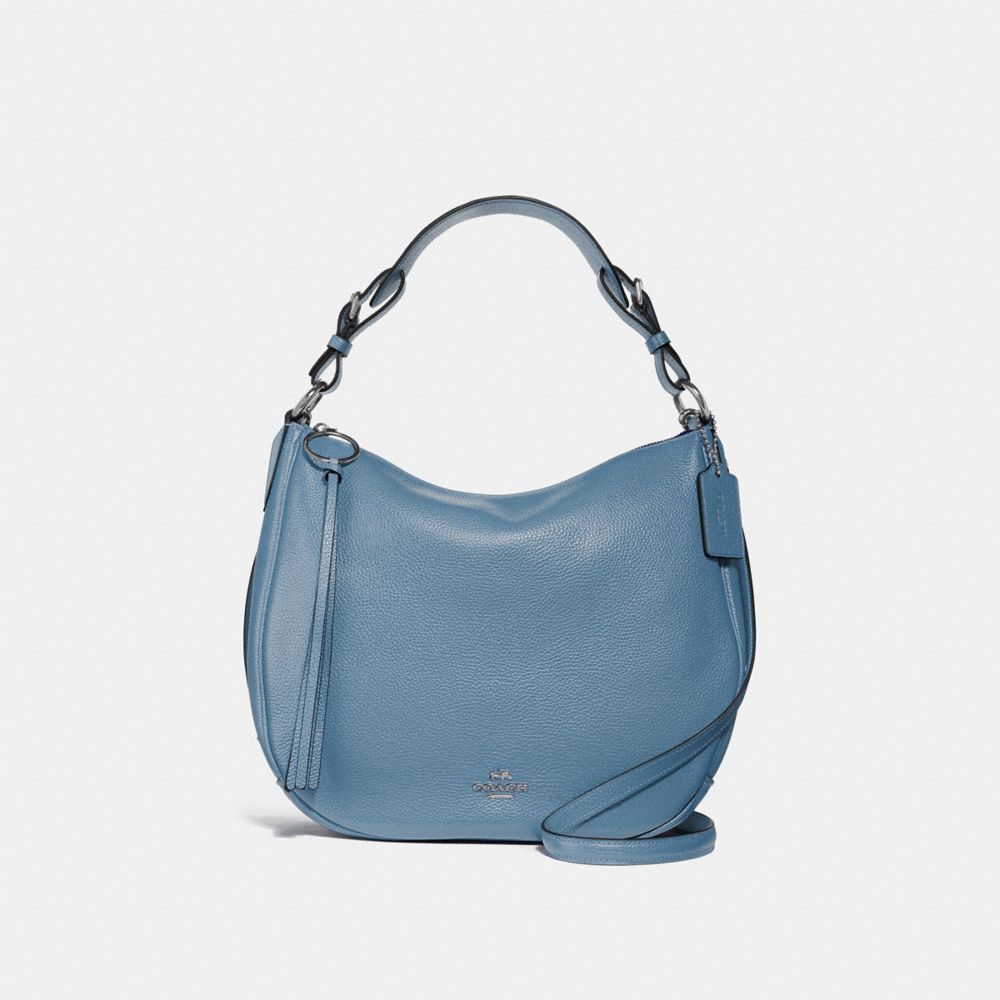 coach blue hobo bag