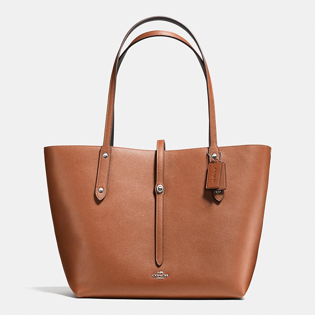 COACH Designer Totes | Market Tote In Refined Pebble Leather