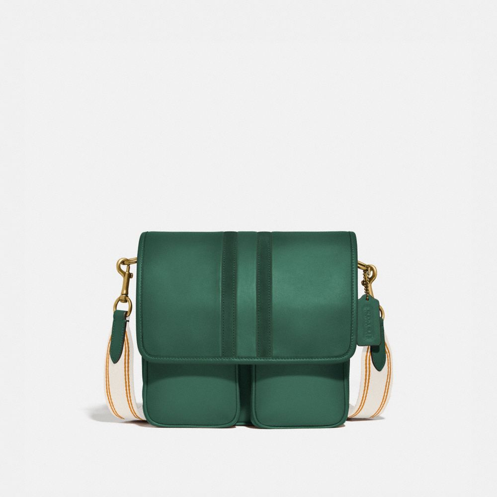 coach green handbag