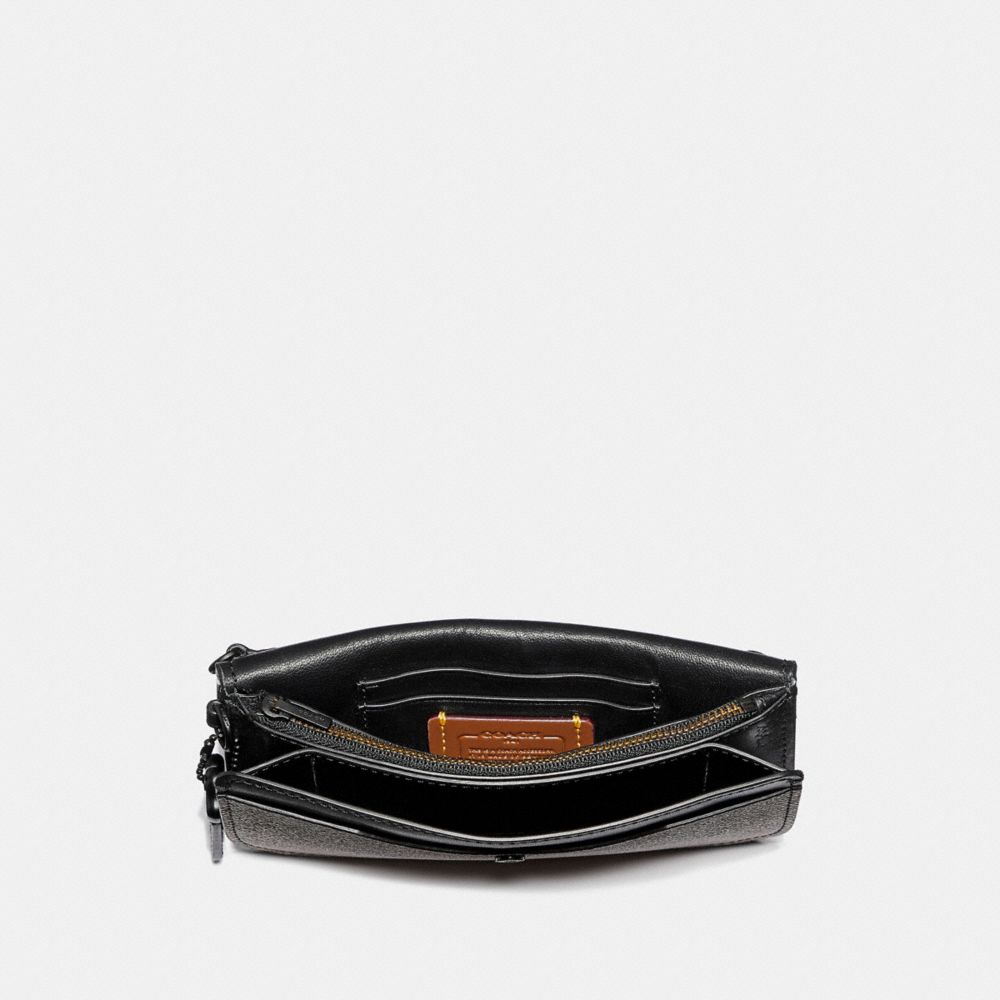 CLUTCH IN COLORBLOCK SIGNATURE CANVAS - Alternate View 1