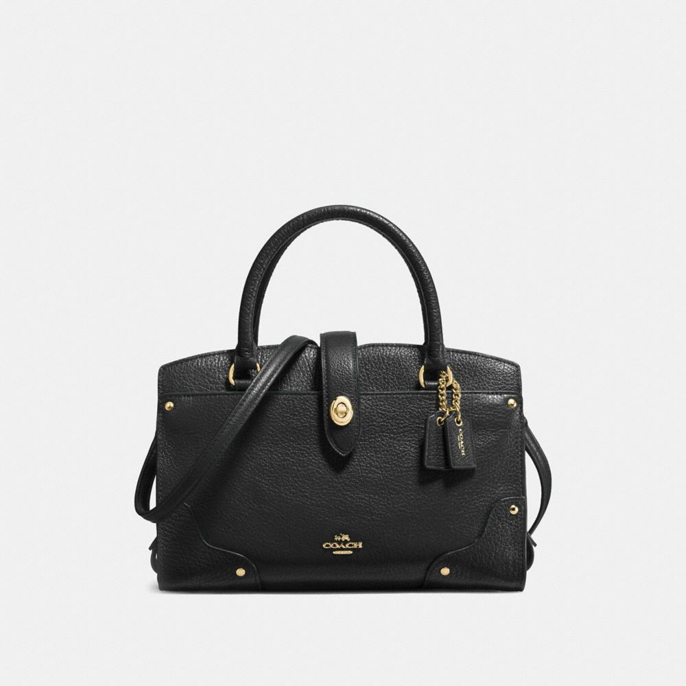 coach mercer satchel 30 black