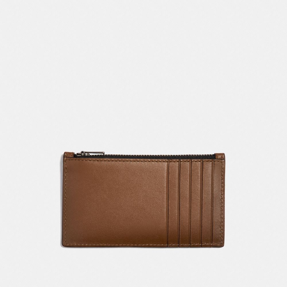 brown card wallet