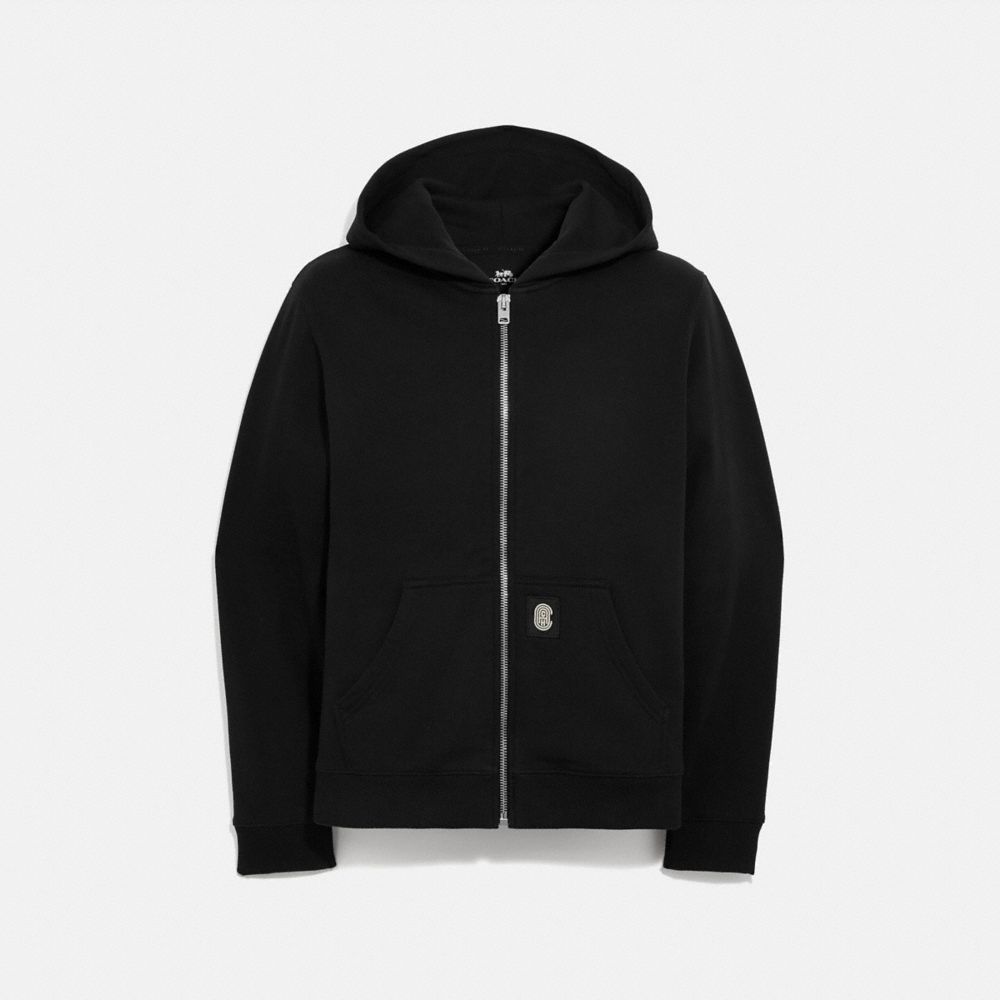 black men's zip hoodie