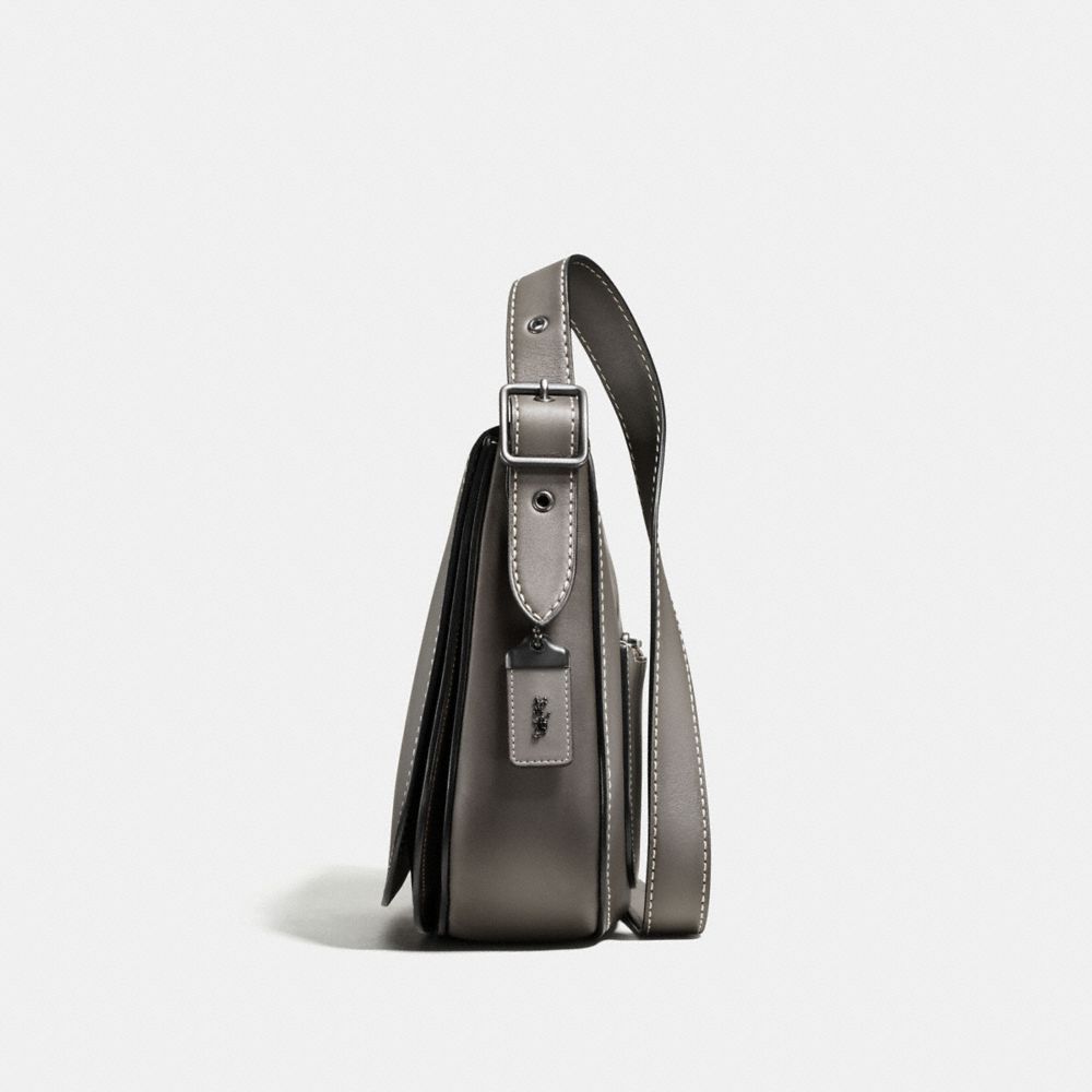 COACH Designer Crossbody Saddle Bag In Burnished Glovetanned Leather