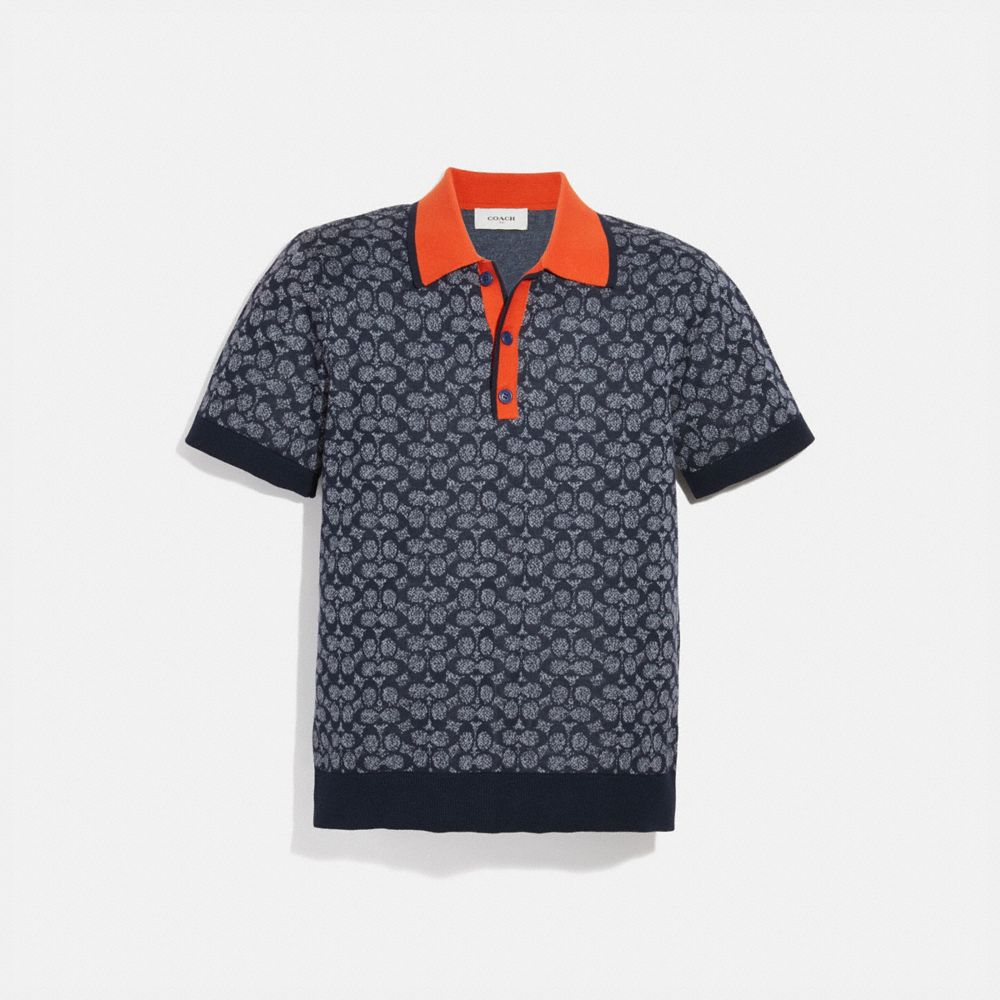 men's coach polo shirt