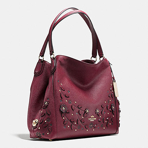 COACH Designer Purses | Willow Floral Edie Shoulder Bag 31 In Pebble ...
