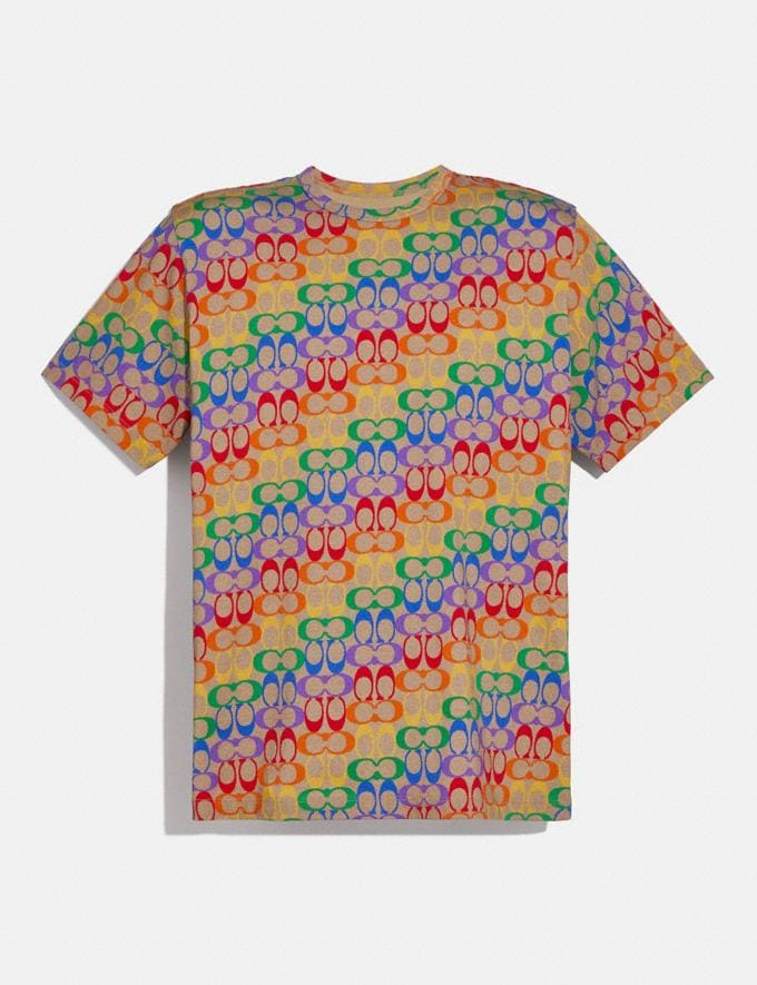 COACH: Rainbow Signature T-shirt