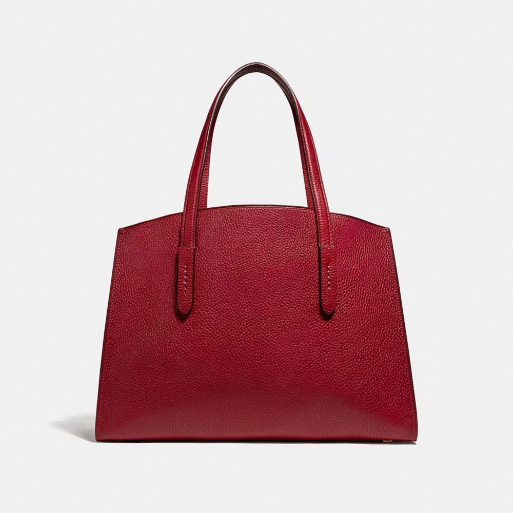 coach charlie carryall metallic