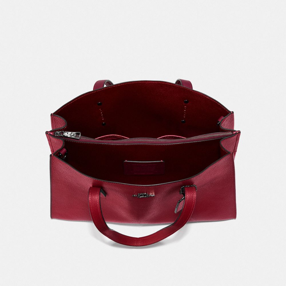 coach charlie carryall metallic