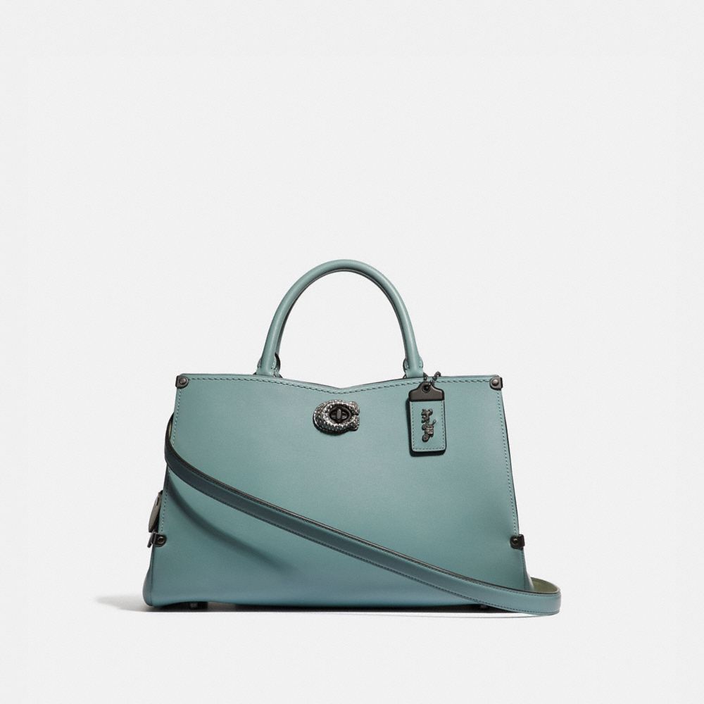 coach pewter handbag