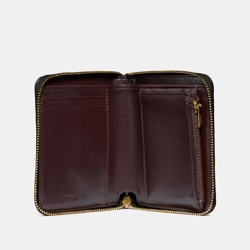 Small Zip Around Wallet With Deco Quilting COACH
