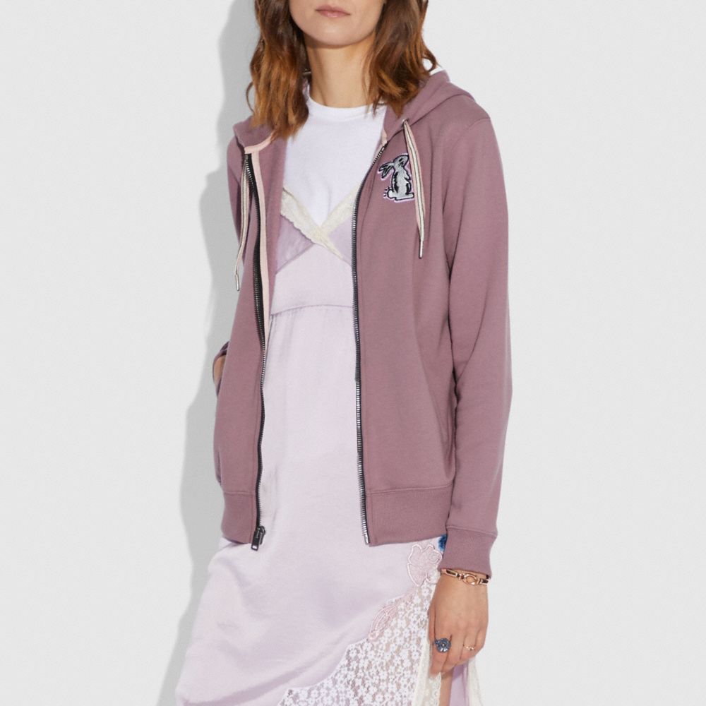 coach selena bunny hoodie