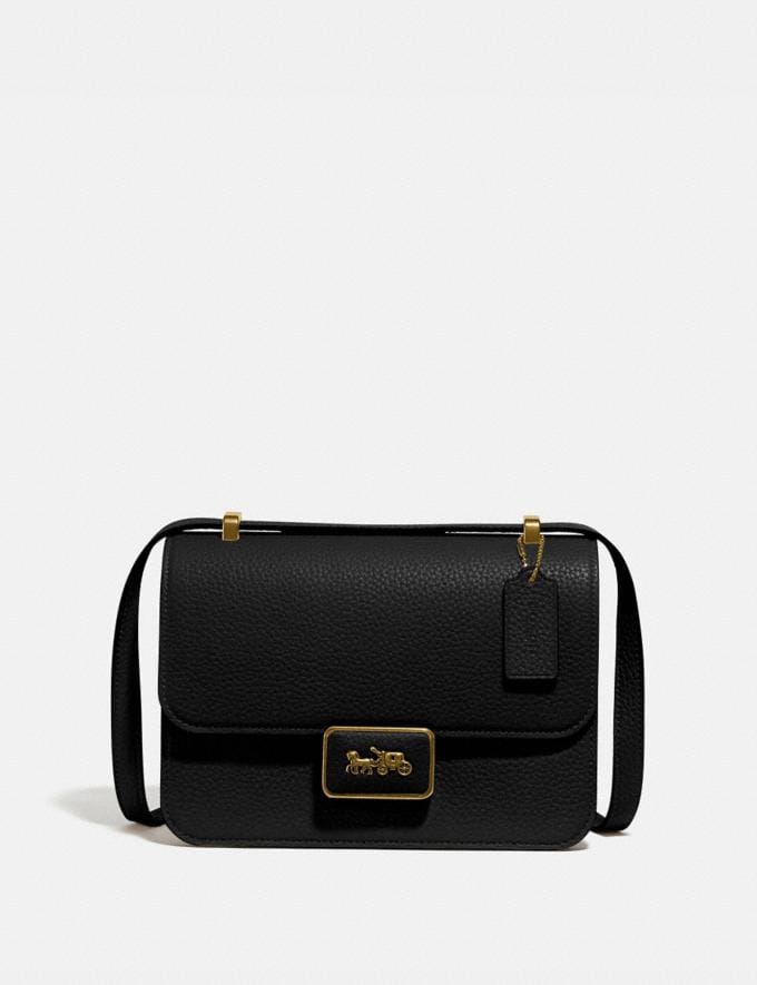 Coach Alie Shoulder Bag Brass/Black Early Access For Her Bags  