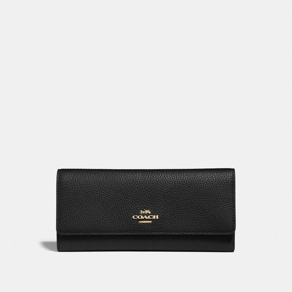 black leather coach wallet